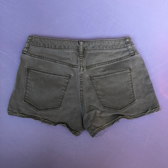 Denim Shorts - Army Green - Picture 3 of 5